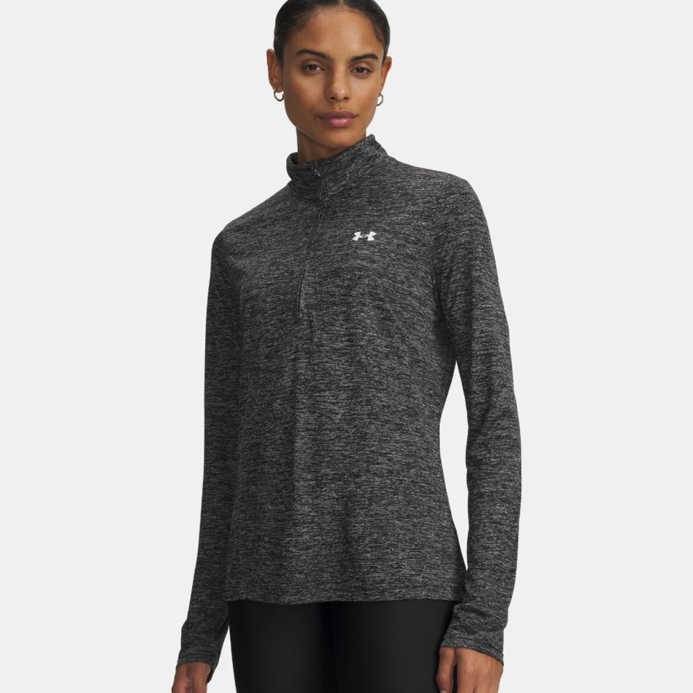 Under Armour Women's Black Long Sleeve 1/2 Zip Top NWT